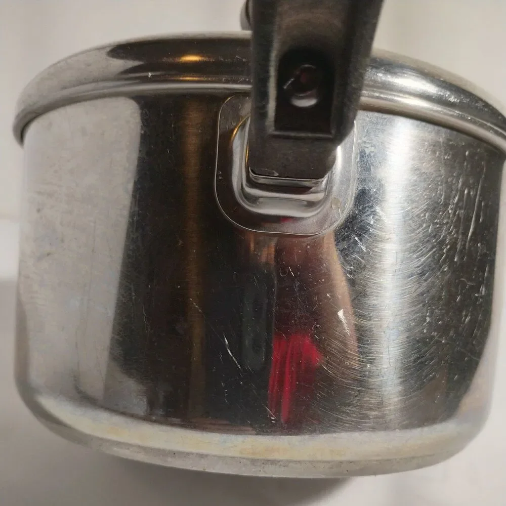Vintage Farberware 2Qt Sauce Pan with Lid Aluminum Clad Stainless Steel USA